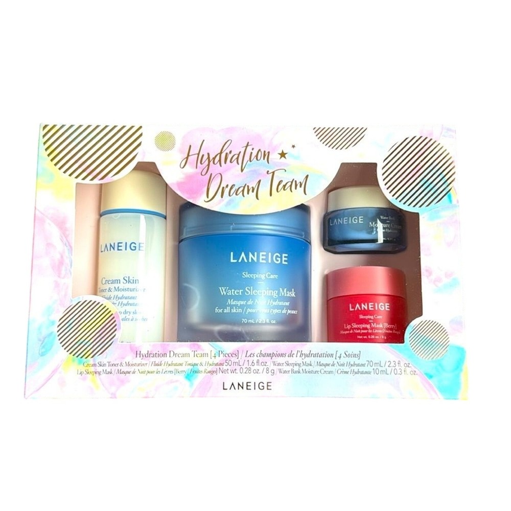 Laneige Hydration‎ Dream Team Skincare 4 Piece Gift Set New 4pc Set